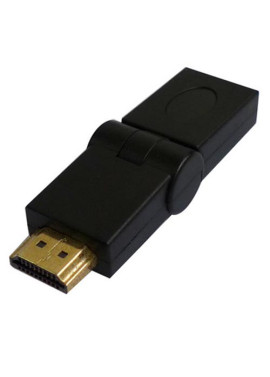 Adattatore HDMI 180° Maschio/Femmina 19 Pin (Placcato Oro)
