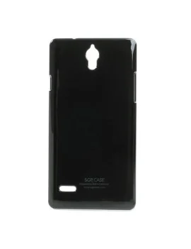 Cover in TPU Semirigida per Huawei Ascend G700 (Nero)