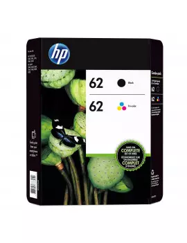 Cartuccia Originale HP C2P04AE 62 Nero 0888793376713