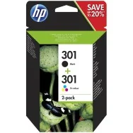 Multipack Cartucce Originali HP N9J72AE 301 (Nero e Colori Conf. 2)