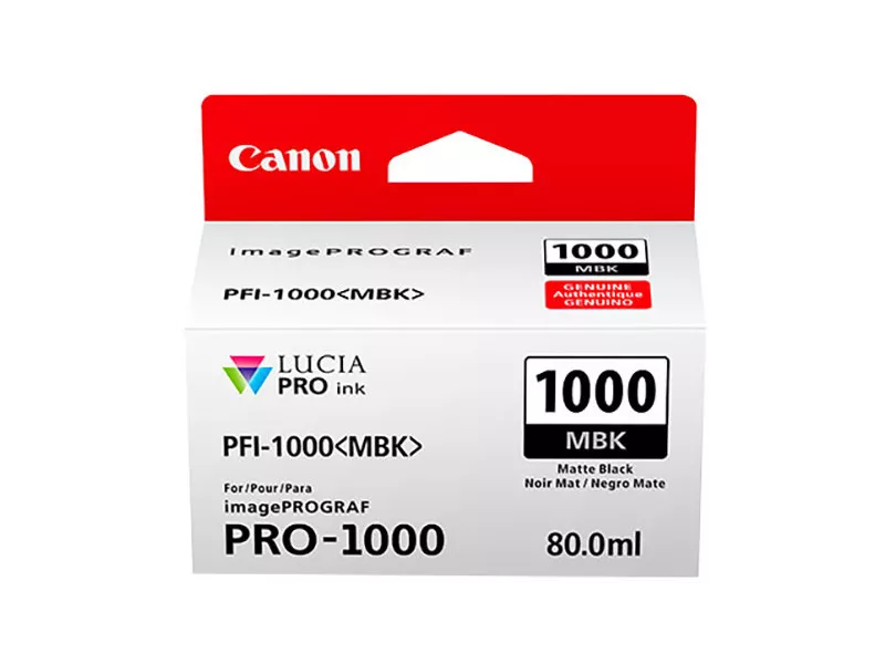 Cartuccia Originale Canon PFI-1000mbk 0545C001 (Nero Opaco 80 ml)
