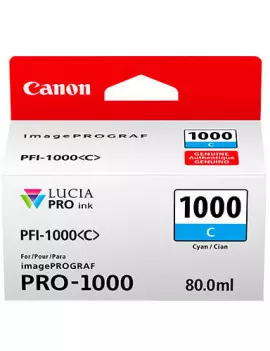 Cartuccia Originale Canon PFI-1000c 0547C001 (Ciano 80 ml)