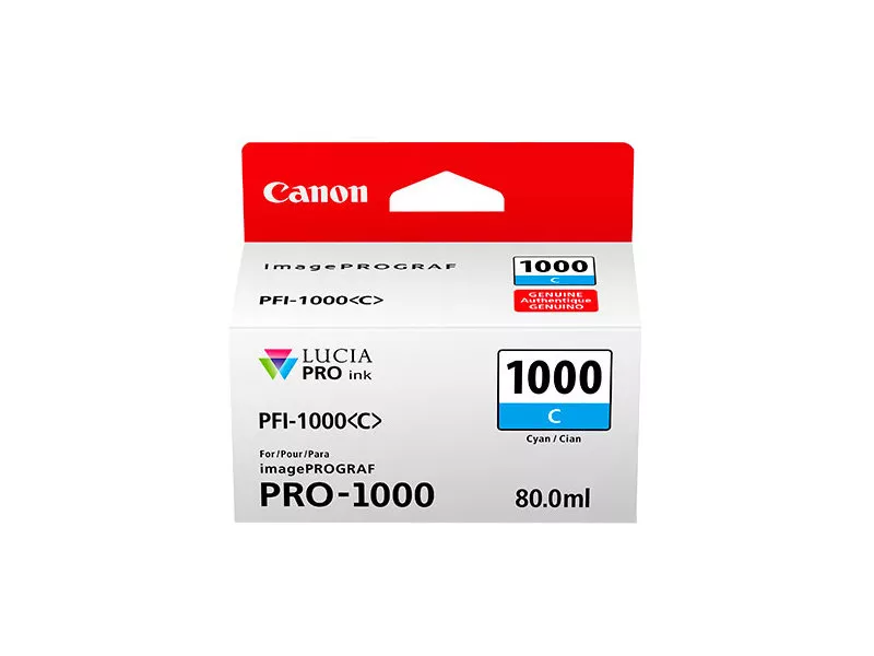 Cartuccia Originale Canon PFI-1000c 0547C001 (Ciano 80 ml)