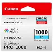 Cartuccia Originale Canon PFI-1000pc 0550C001 (Ciano Foto 80 ml)