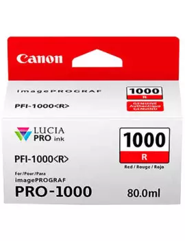Cartuccia Originale Canon PFI-1000r 0554C001 (Rosso 80 ml)