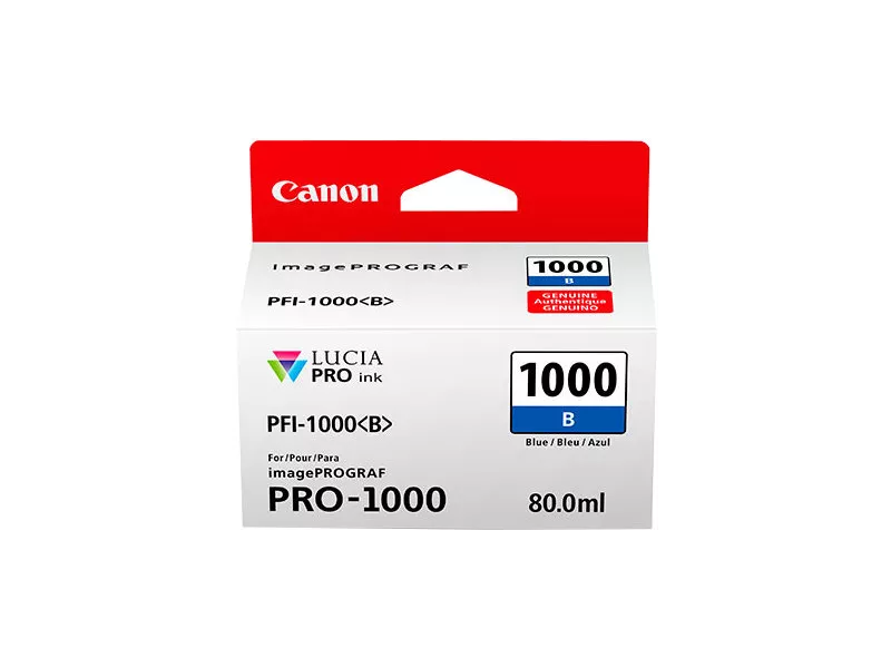 Cartuccia Originale Canon PFI-1000b 0555C001 (Blu 80 ml) Cartuccia Originale Canon PFI-1000b 0555C001 (Blu 80 ml)