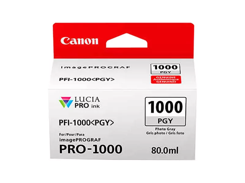 Cartuccia Originale Canon PFI-1000pgy 0553C001 (Grigio Foto 80 ml)