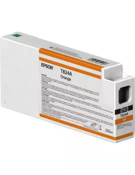 Cartuccia Originale Epson T824A00 UltraChrome HD HDX (Arancione 350 ml)