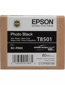 Cartuccia Originale Epson T850100 (Nero Foto 80 ml)