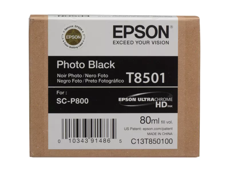 Cartuccia Originale Epson T850100 (Nero Foto 80 ml)
