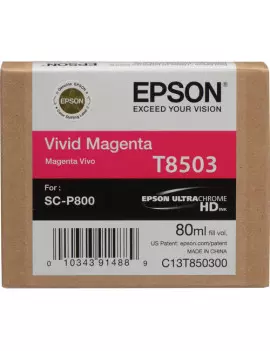 Cartuccia Originale Epson T850300 (Magenta 80 ml)