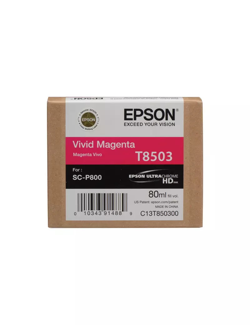 Cartuccia Originale Epson T850300 (Magenta 80 ml)