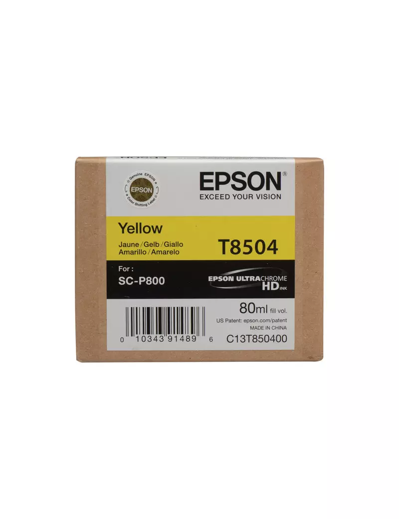 Cartuccia Originale Epson T850400 (Giallo 80 ml)