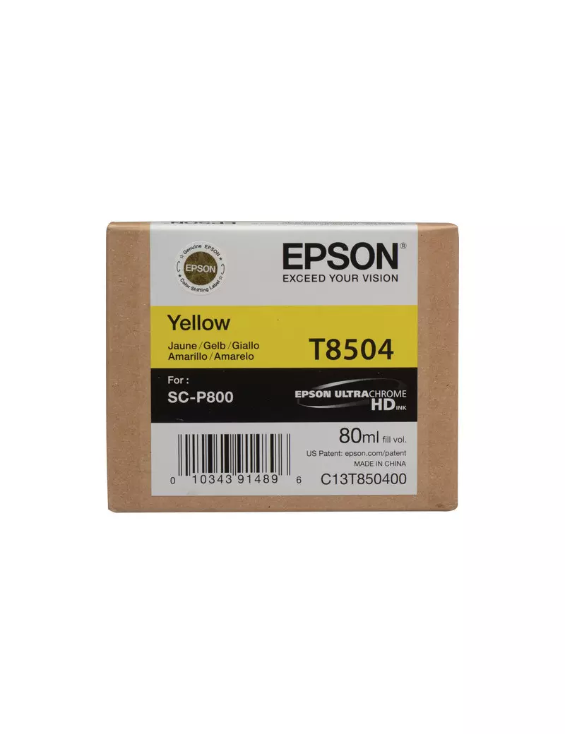 Cartuccia Originale Epson T850400 (Giallo 80 ml) Cartuccia Originale Epson T850400 (Giallo 80 ml)