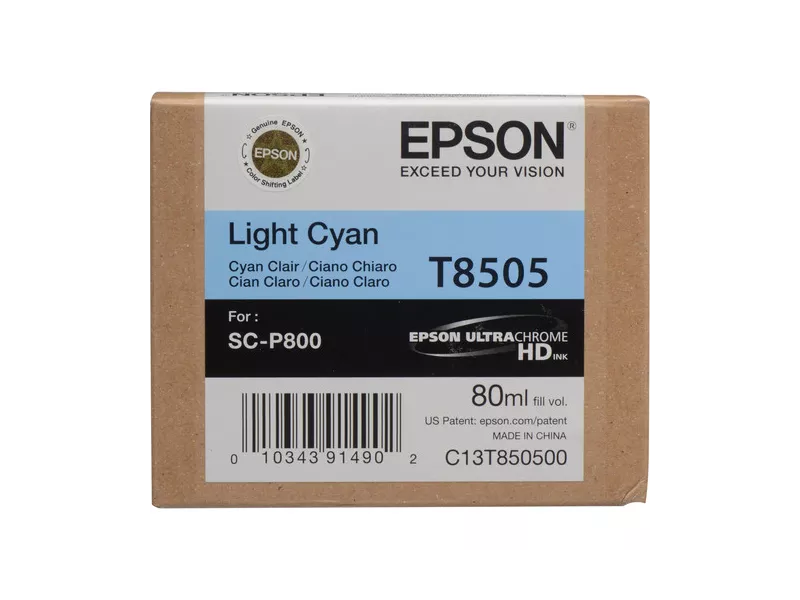 Cartuccia Originale Epson T850500 (Ciano Chiaro 80 ml)