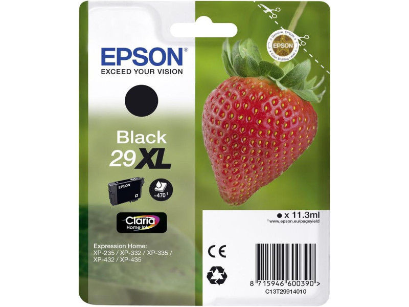 Cartuccia Originale Epson T299140 29XL (Nero XL 470 pagine) Cartuccia Originale Epson T299140 29XL (Nero XL 470 pagine)