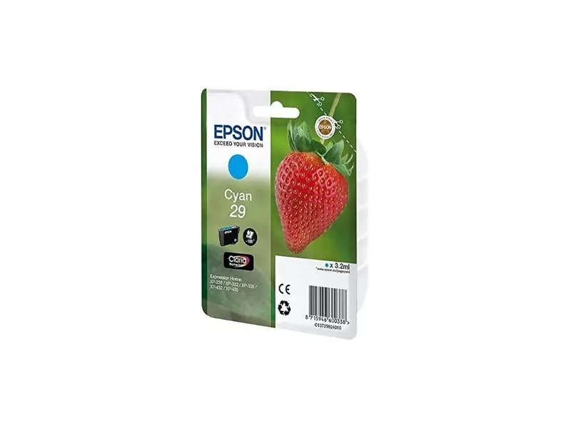 Cartuccia Originale Epson T298240 29 (Ciano 180 pagine) Cartuccia Originale Epson T298240 29 (Ciano 180 pagine)
