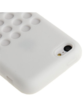 Cover in Silicone Trasforato Soft iPhone 5C Bianco 706238305763