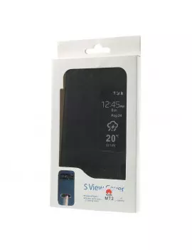 CoveraPortafoglio Slim SView Huawei Ascend Mate2 4G Nero