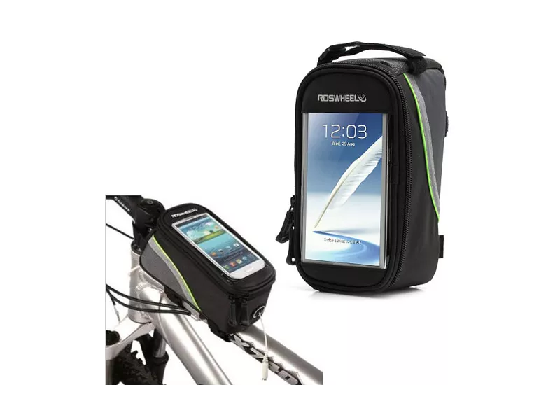 Supporto Bici Impermeabile Universale per Smartphone con Display fino a 5.5" (Nero)