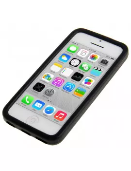 Cover in Silicone Trasforato Soft iPhone 5C Nero 4898993503761