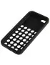Cover in Silicone Trasforato Soft iPhone 5C Nero 4898993503761