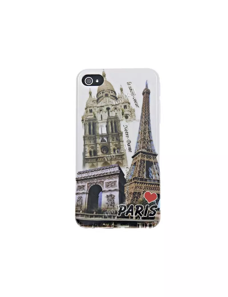 Cover Rigida per iPhone 4 4S (Tour Eiffel)