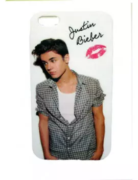 Cover Rigida per iPhone 4 4S (Justin Bieber Bacio)