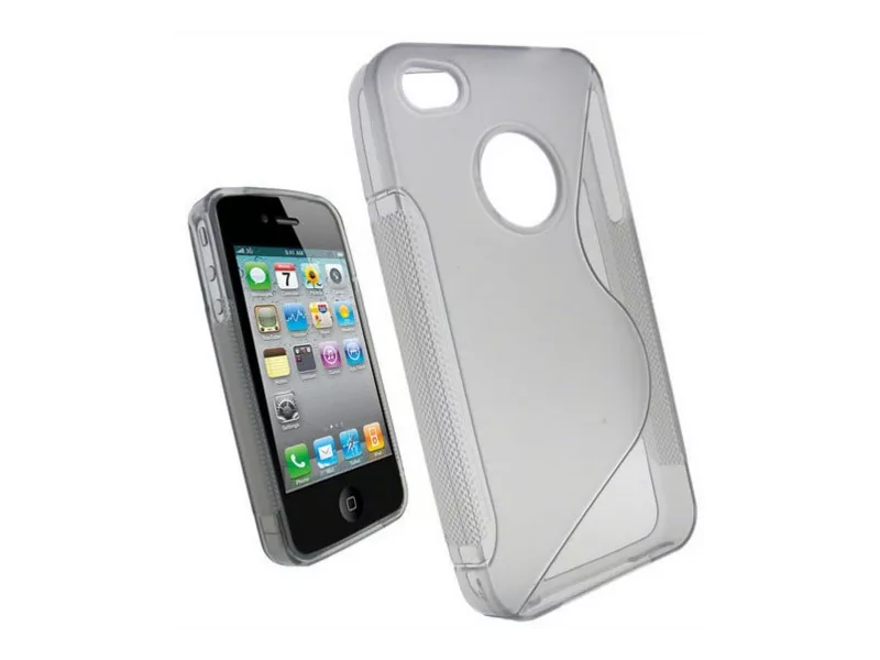 Custodia Semi Rigida per iPhone 4 4S (Trasparente)