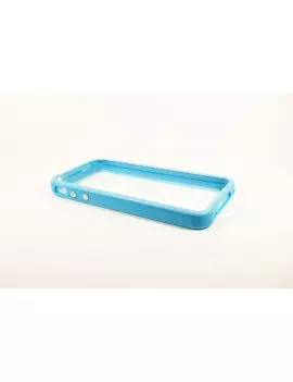 Bumper in Silicone per iPhone 4 4S (Azzurro)