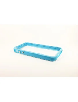Bumper in Silicone per iPhone 4 4S (Azzurro)