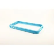 Bumper in Silicone per iPhone 4 4S (Azzurro)