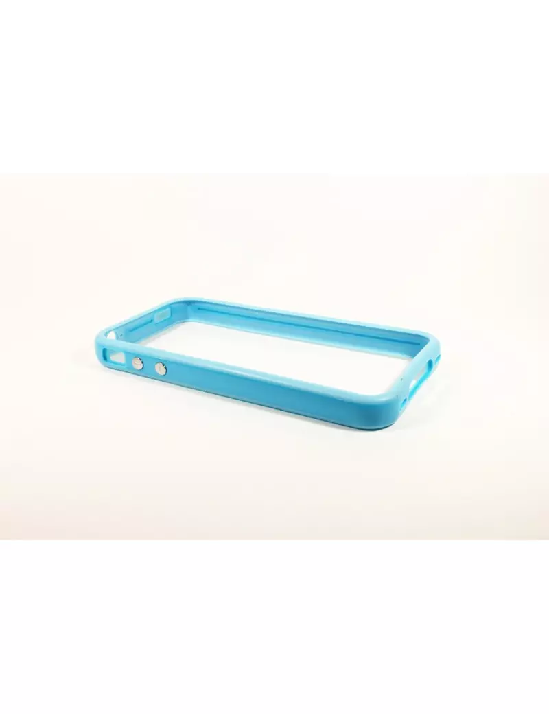 Bumper in Silicone per iPhone 4 4S (Azzurro)