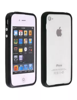 Bumper in Silicone per iPhone 4 4S (Nero)