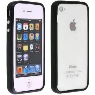 Bumper in Silicone per iPhone 4 4S (Nero)
