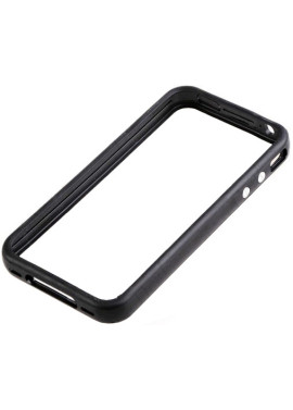 Bumper in Silicone per iPhone 4 4S (Nero)