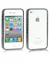 Bumper con Brillanti per iPhone 4 4S (Nero)