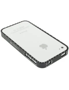 Bumper con Brillanti per iPhone 4 4S (Nero)