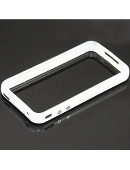 Bumper in Silicone per iPhone 4 4S (Bianco)