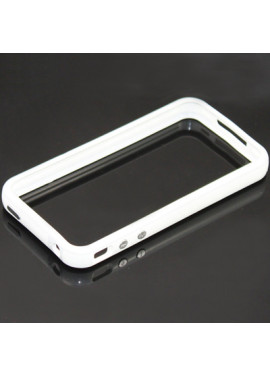 Bumper in Silicone per iPhone 4 4S (Bianco)
