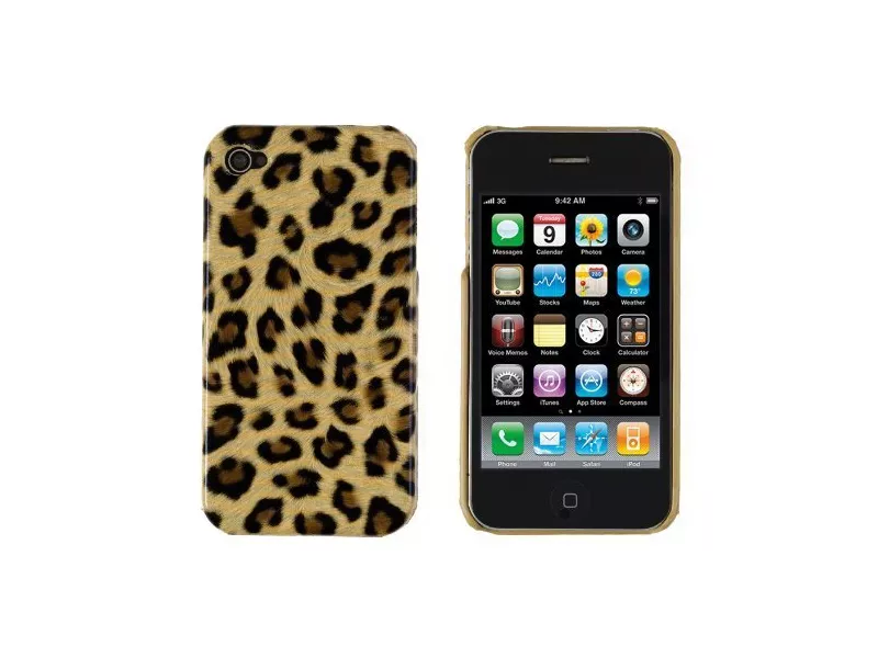 Cover Rigida per Apple iPhone 4 4S (Leopardata)