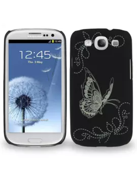 Cover Rigida in TPU Soft Touch per Samsung Galaxy S3 i9300 (Nero)