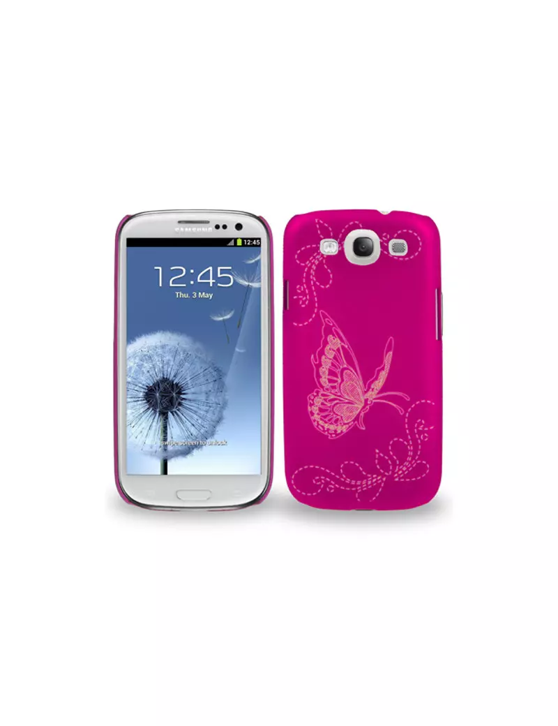 Cover Rigida in TPU Soft Touch per Samsung Galaxy S3 i9300 (Fucsia)