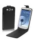 Cover Flip a Portafoglio Verticale in Ecopelle per Samsung Galaxy S3 i9300 (Nero)