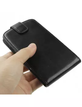 Cover Flip a Portafoglio Verticale in Ecopelle per Samsung Galaxy S3 i9300 (Nero)