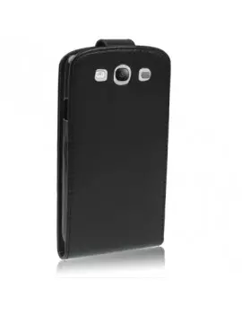 Cover Flip a Portafoglio Verticale in Ecopelle per Samsung Galaxy S3 i9300 (Nero)