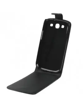 Cover Flip a Portafoglio Verticale in Ecopelle per Samsung Galaxy S3 i9300 (Nero)