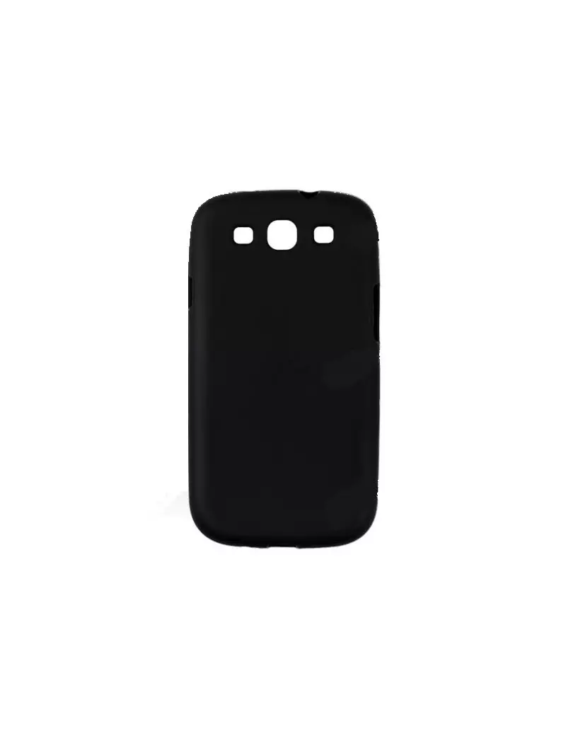 Cover in Silicone Morbido per Samsung Galaxy S3 i9300 (Nero)