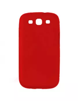 Cover in Silicone Morbido per Samsung Galaxy S3 i9300 (Rosso)