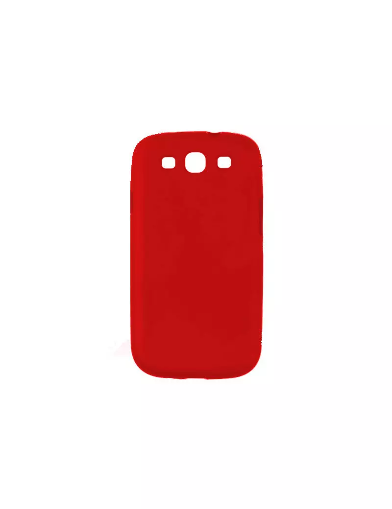 Cover in Silicone Morbido per Samsung Galaxy S3 i9300 (Rosso)